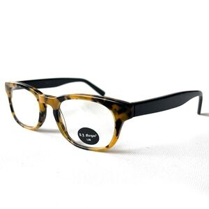 Y2K Vintage +1.00 Reading Glasses A.J. Morgan Acetate 2000s Rectangular Tortoise